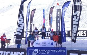 Julie sur le podium du championnat de Savoie U16