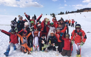 Triplet gagnant à la Titous pour les Aillons! 1er en KL, boarder et parallèle. Félicitations à tous!