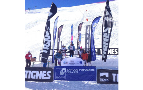 Julie sur le podium du championnat de Savoie U16