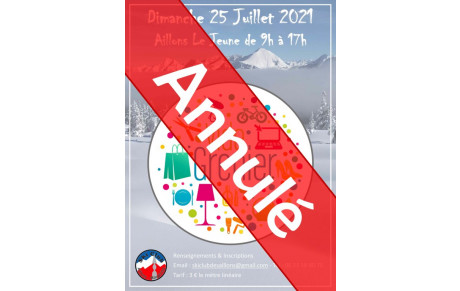 ANNULATION VIDE GRENIER